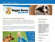 Tablet Screenshot of doggiehavenofolympia.com